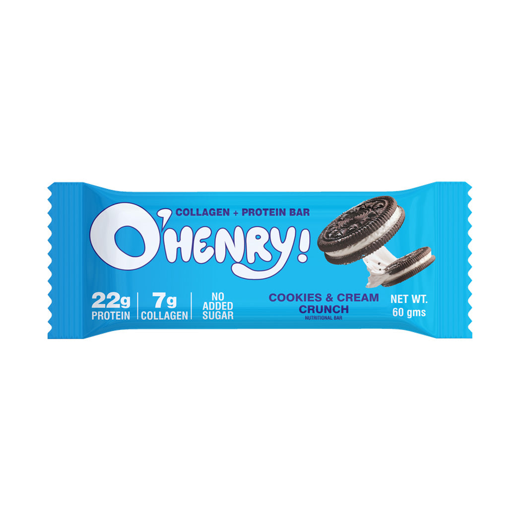 o henrycollagen proteinbarcookiesandcreamcrunch60gnutritionlif.jpg O’Henry! Protein Bars
