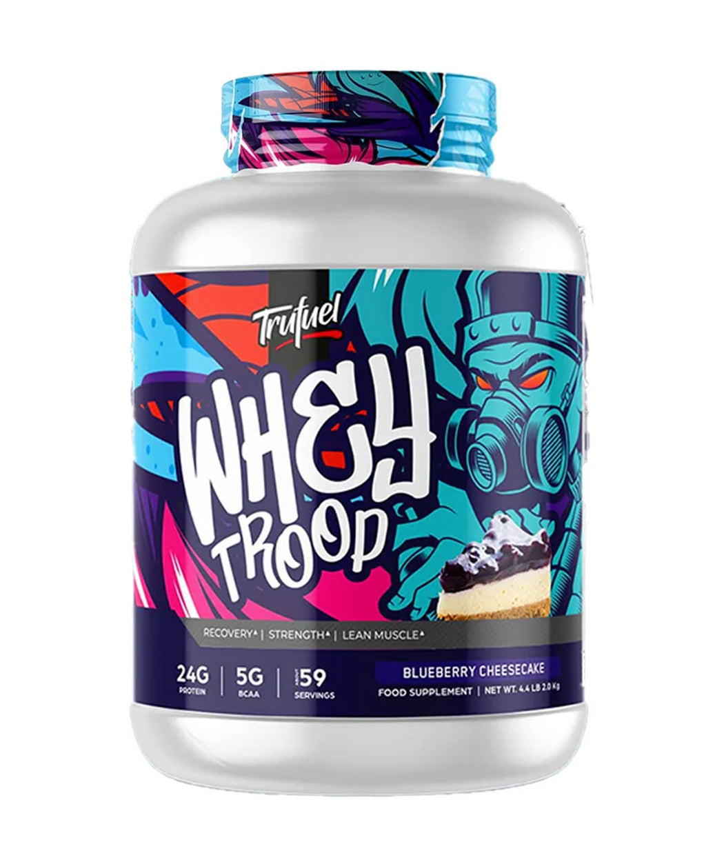 trufuelwheytroopprotein bluebarrycheesecake2kgnutritionlif.jpg TruFuel Whey Troop 100% Whey Protein Blend