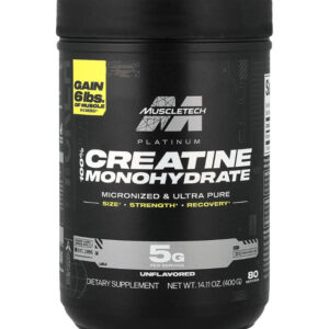 Muscletech Platinum Creatine, Unflavored, 400g